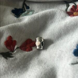 Silver Pandora coffee cup charm